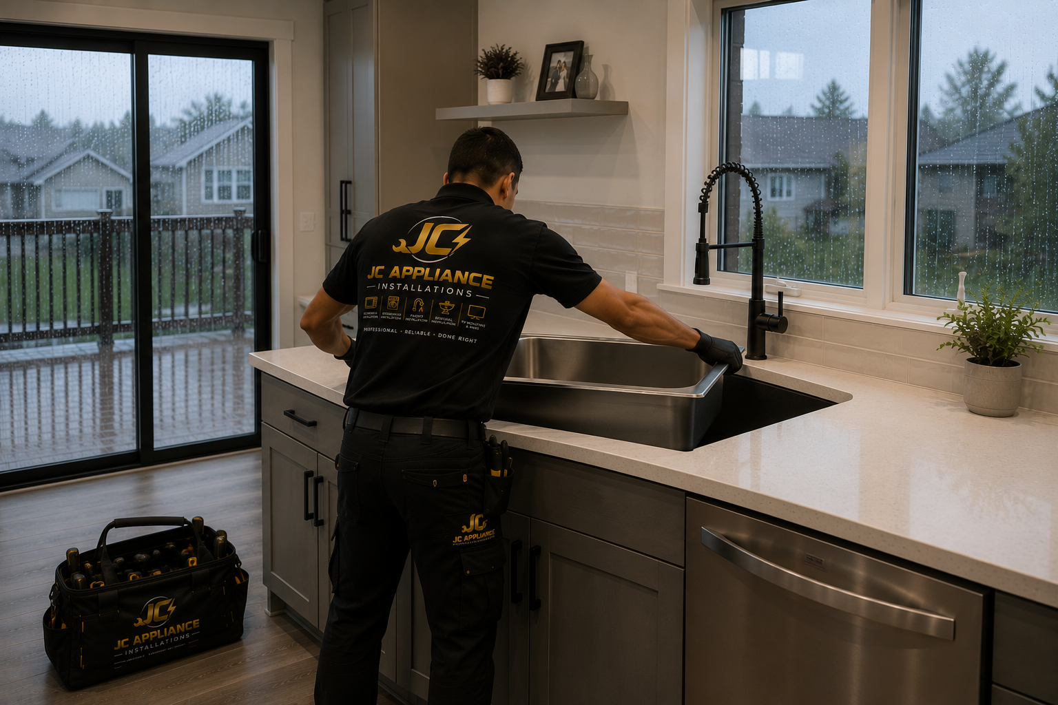 Kitchen Sink installation by JC Appliance Installations