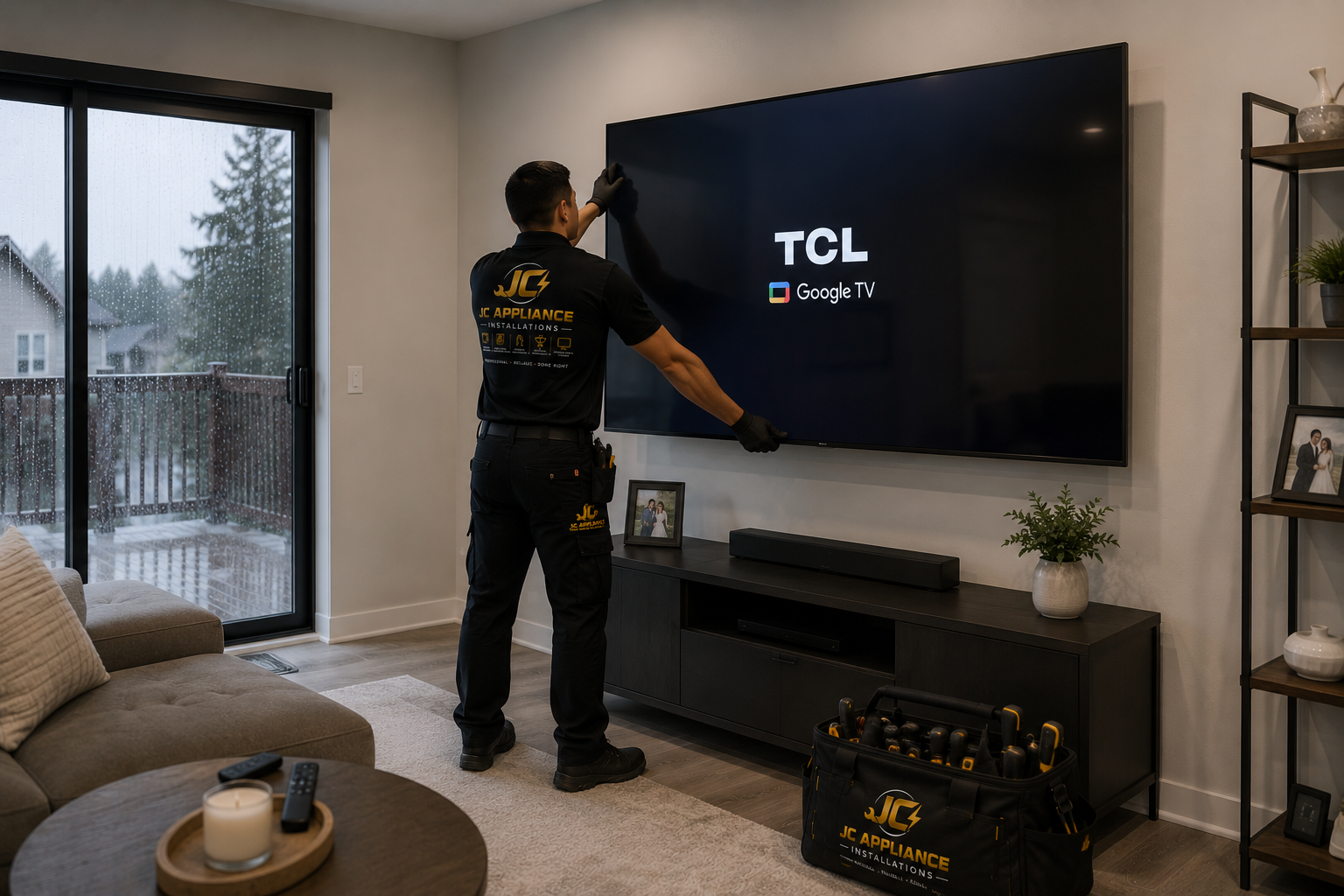 TV Mounting installation by JC Appliance Installations